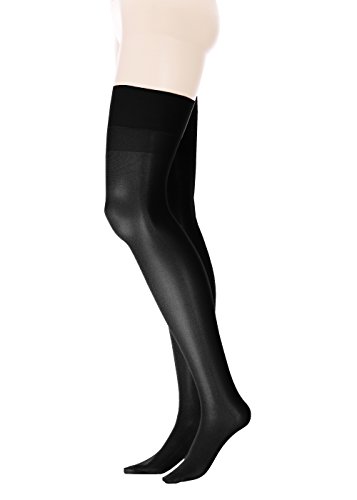 GLAMORY Damen Strapsstrümpfe Perfect 20 DEN, Schwarz (Schwarz), X-Large (Herstellergröße: XL-(48-50))