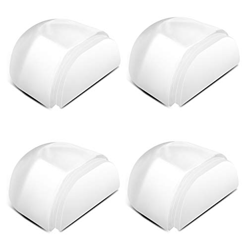 NOVAATO Türstopper Boden zum Kleben - 4X Selbstklebende Bodentürstopper Für alle Hartböden geeignet - Effektive und unauffällige Stopper