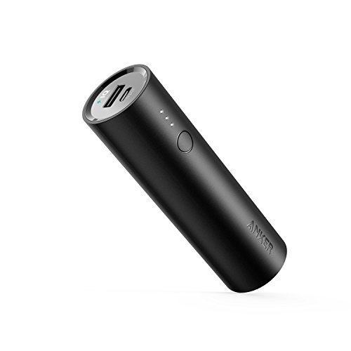 Anker PowerCore 5000mAh Externer Akku, Kompakte Powerbank, Handy Ladegerät mit PowerIQ für iPhone X / 8 / 8 Plus / 7 / 6s / 6 Plus, iPad, Samsung Galaxy und viele mehr (in Schwarz)