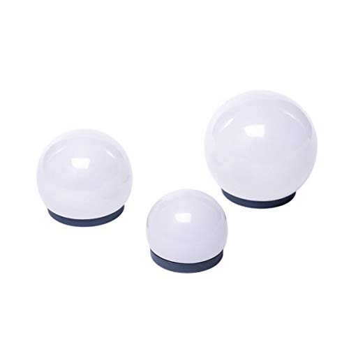 Kugelleuchten Luminosa 3er Set - Gartenleuchten - Schwimmleuchten - Kunststoff - Weiß