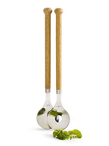 Sagaform 5017605 serving utensils Salatbesteck, Edelstahl, braun