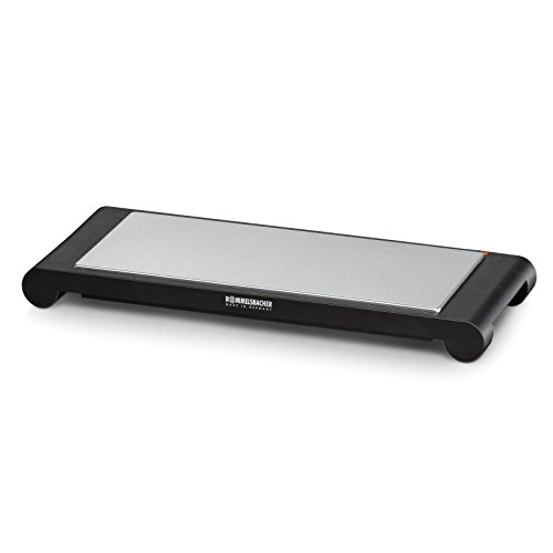 ROMMELSBACHER WPS 857 mobile Wärmespeicherplatte (kabellose Verwendung als Warmhalteplatte, Qualität Made in Germany, in nur 8 min auf 120°C, Wärmeabgabe bis 60 min, 850 W) Edelstahl