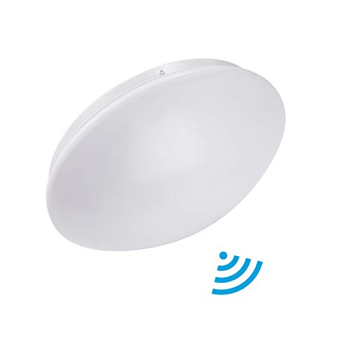 Lineway LED Deckenleuchte Deckenlampe mit Bewegungsmelder 15W 6000K 1000lm Wandleuchte Radar Bewegungssensor Sensorleuchte Innenbeleuchtung für Garage Korridore Balkonlicht