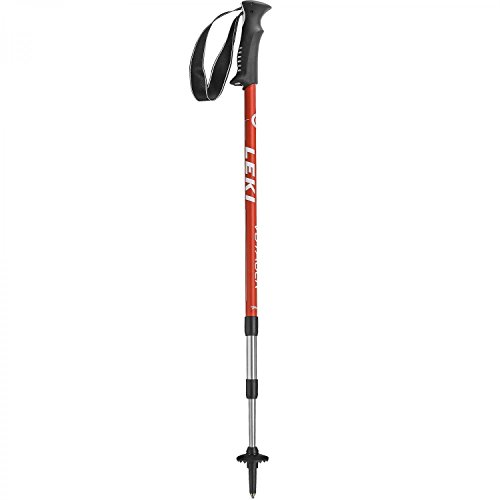 LEKI Erwachsene Voyager Trekkingstöcke, Red, One Size