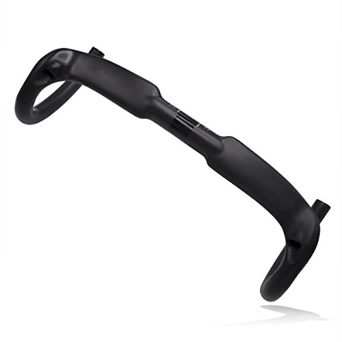 Fahrradlenker / Dropbar, Karbonfaser, besonders leichtgewichtig, für Rennrad oder Mountainbike, 420mm 440mm