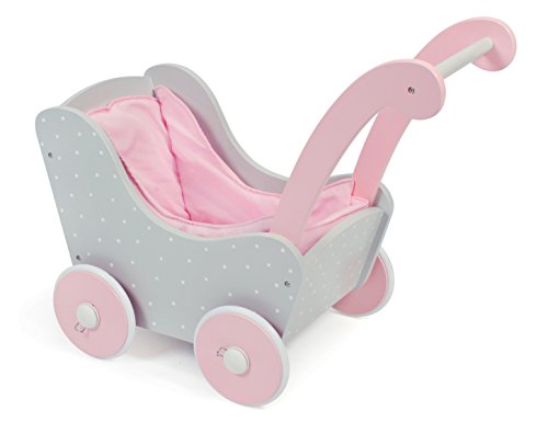 Bayer Chic 2000 425 91 - Holzpuppenwagen, puntos grau