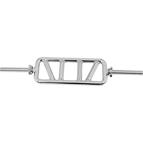 GORILLA SPORTS Trizeps-Stange Diagonal Chrom mit Sternverschlüssen