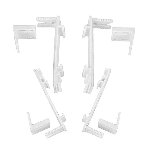 Klemmträger Verstellbar Klemmfix für Doppelrollo und Rollo Ohne Bohren Zubehör (4 Stück)