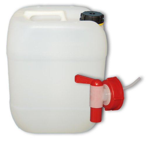 20 L Wasserkanister mit Hahn, DIN 61