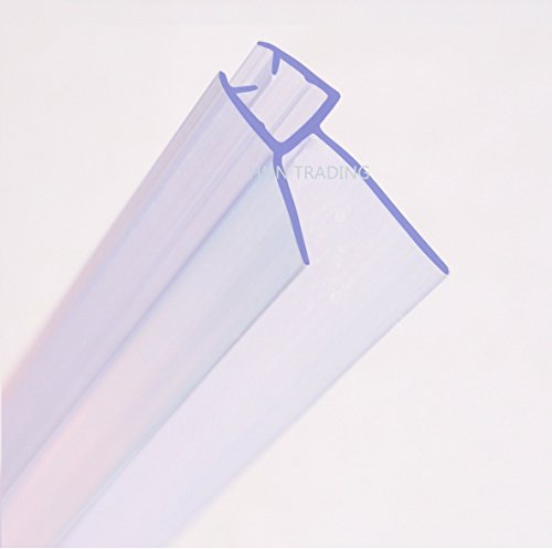 MNNHOME Bad Duschwand Türdichtung für 4–6 mm gerades/gebogenes Glas für einer Lücke von bis zu 20 mm
