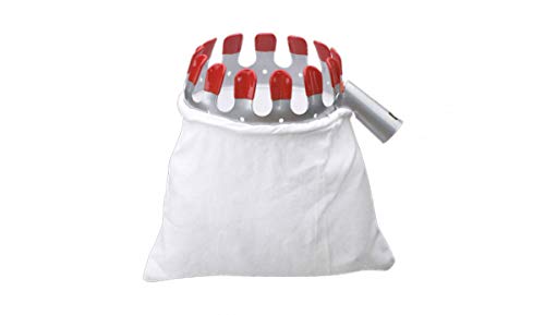 Meister Obstpflücker Komfort | Stahl pulverbeschichtet mit Schonkappen | Ø 130 mm | Baumwollbeutel | Apfelpflücker | Erntehelfer | Obstsammler