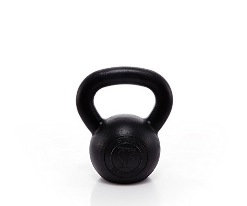 Suprfit Econ Kettlebell 12 kg | Kugelhantel | Schwunghantel | für Cross Training, Gewichtheben oder Bodybuilding | Gusseisen | Geeigent zum Reißen, Stoßen und Drücken | Schwarz lackiert