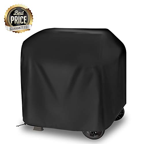 Nasharia Grill Abdeckhaube, BBQ Grill Abdeckhaube BBQ Grillabdeckung Wasserdicht Gasgrill Schutzhülle, Grillabdeckung Gasgrill Schutzhülle Abdeckhaube Haube 105 x 49 x 102cm Schwarz