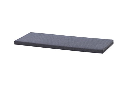Ikea Kallax Regal Sitzauflage 111 x 39 x 4 cm Sitzpolster Sitzbank-Auflage Sitzkissen / Auflage für Sideboard als Sitzbank / unempfindlicher Bezug / Farbe GRAU ANTHRAZIT