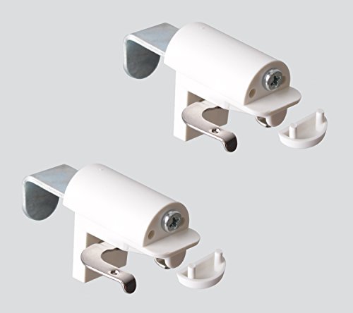 KLEMMFLEX Klemmträger zur Montage direkt auf den Fensterflügel des PVC-/Kunststofffensters ~ 2 Stück = 1 Paar