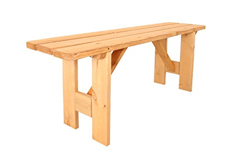 Holzbank Gartenbank Parkbank Massivholz Holz-Gartenbank Terrassenbank GB-120