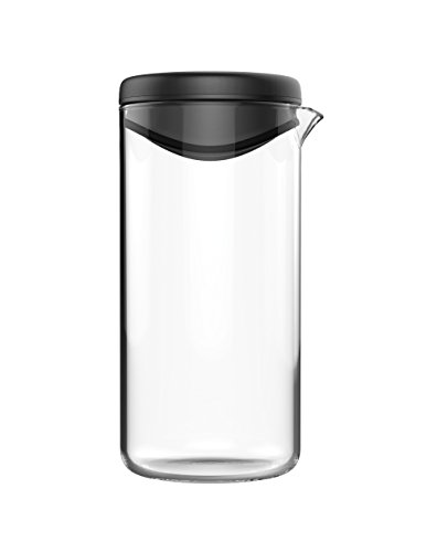 Fiskars Dressing-Shaker, Glas/Kunststoff, 14,5 x 7 x 7,9 cm, Functional Form, Schwarz, 1014347
