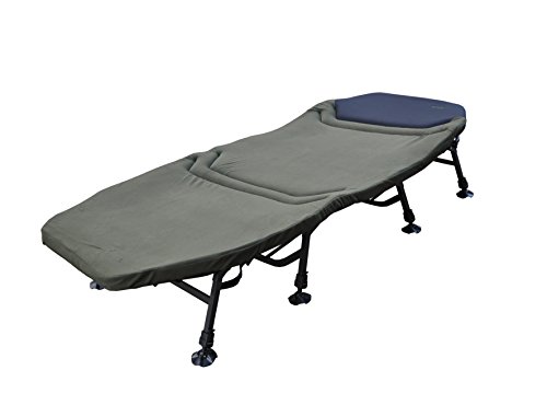 MK-Angelsport 'Platinum X-Flat Bed Chair' 8-Bein Liege mit Matratze Campingliege Gästebett