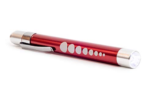 Diagnostikleuchte LED Lampe | gelbes Licht |medizinisches Pen Light (Rot)
