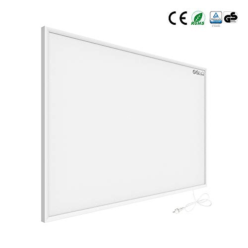 Byecold Infrarotheizung Infrarot Elektrische Wandheizung Infrarotheizplatte Heizung 580W Energiesparende Ferninfrarot Heizplatte Überhitzungsschutz Carbon Crystal Heizgerät mit RoHS CE GS