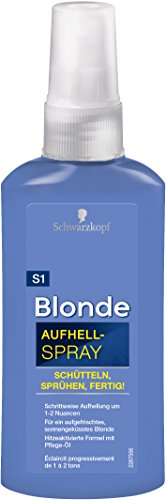 Schwarzkopf Blonde Aufheller S1 Aufhellspray, Stufe 3, 3er Pack (3 x 125 ml)