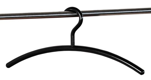 5 Stück Kesper Garderobenbügel, Jackenbügel, Kleiderbügel, ohne Hosensteg, aus Kunststoff, Breite: 460 mm, in schwarz