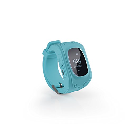 EASYmaxx Kinder Smart Watch | Smartwatch| Armbanduhr | GPS, Telefon, Sprachnachrichten, Standortlokalisierung per App, Ortung, Tracker | Kein Handy notwendig - verwendbar mit Micro Sim Karte