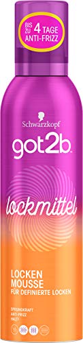 Schwarzkopf got2b Schaumfestiger lockmittel locken mousse, 1er Pack (1 x 250 ml)