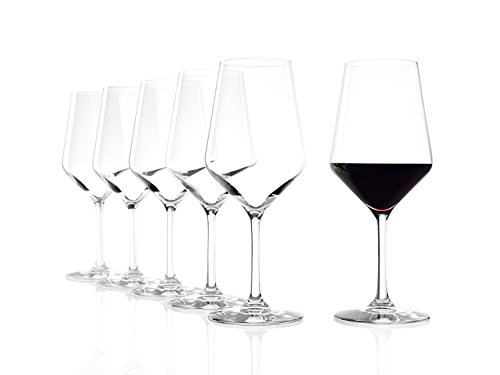Stölzle Lausitz Rotweingläser Revolution, 490ml, 6er Set Weinglas, hoch funktionelle Roweinkelche, Rotweinglas für viele Rebsorten, spülmaschinenfest