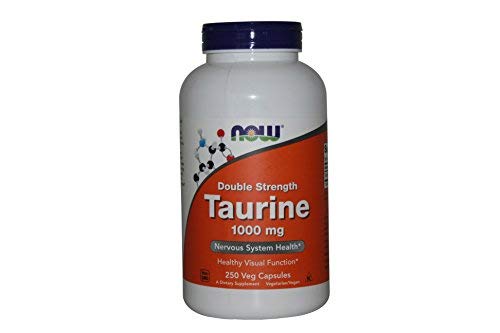 Now Foods | Taurin | 1,000 mg | 250 vegane Kapseln | glutenfrei | sojafrei
