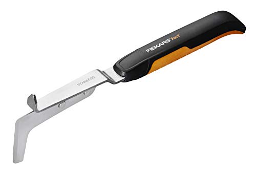 Fiskars Kleiner Fugenkratzer zum Entfernen von Unkraut und Moos, Länge: 33,8 cm, Schwarz/Orange, Hochwertiger Stahl/Kunststoff, Xact, 1027045