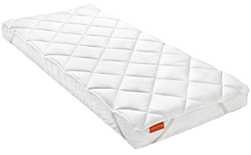 sleepling 192798 Matratzenschoner Unterbett Komfort 100 mit 4 Eckgummis 90 x 200 cm, weiß