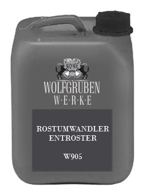 5L ROSTUMWANDLER ROSTSCHUTZ W905 WOLFGRUBEN WERKE ROSTLÖSER EISEN METALL ENTROSTER GRUNDIERUNG