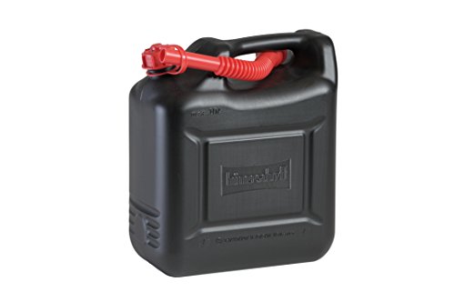 Kraftstoff-Kanister COMPACT 10l für Benzin, Diesel und andere Gefahrgüter, UN-Zulassung, made in Germany, TÜV-geprüft, schwarz