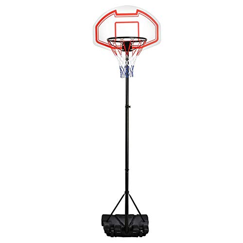 Yaheetech Basketballständer Basketballkorb mit Ständer Korbanlage höhenverstellbar von 196 cm - 251 cm