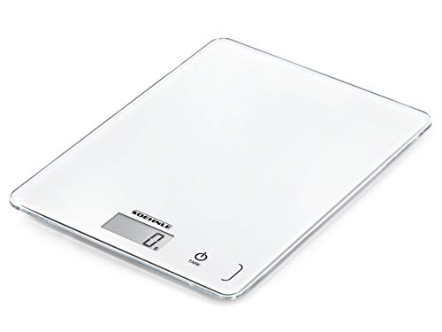 Soehnle Page Compact 300 digitale Küchen-/Digitalwaage (bis zu 5 kg Tragkraft, Küchenwaage mit leicht ablesbarer LCD-Anzeige, mit Zuwiegefunktion)