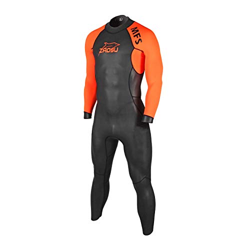ZAOSU Herren MFS Neoprenanzug | Triathlon Wetsuit zum Freiwasser Schwimmen, Größe:XL