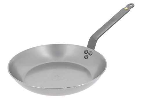 De Buyer 5610.28 Mineral B Element Bratpfanne, Eisenstahl, silber, Ø 28 cm