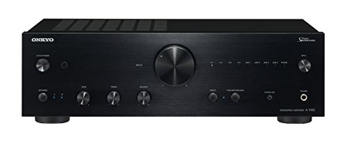 Onkyo Europe Electronics A-9150-B Erstklassiger Stereo-Vollverstärker mit 60W Pro Kanal, robustem Chasis und Aluminium-Front schwarz