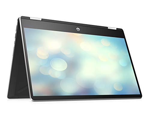 HP Pavilion x360 14-dh0220ng (14 Zoll/Full HD IPS Touch) Laptop (Intel Core i5-8265U, 8 GB DDR4, 256 GB SSD, Intel UHD Grafik620, IPS Touch, Windows10 Home) Fingerabdruckleser, schwarz/silber