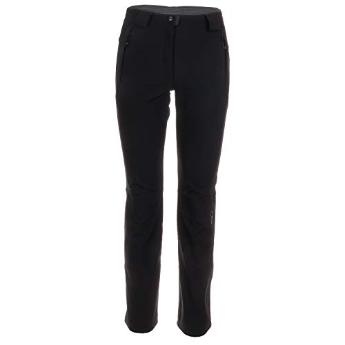 CMP Schihose Softshellhose Mädchen Winter Outdoorhose Skihose Schneehose Thermofutter schwarz Giola Junior, Farbe:Nero, Größe:128