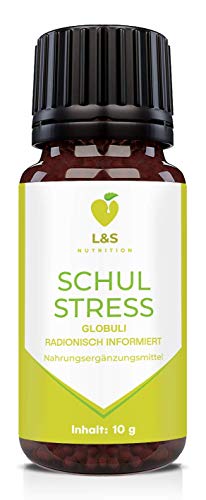 Schulstress Globuli | Beruhigung | Angst | Stress | Konzentration | Burnout | radionisch informiert | für Kinder | 10g