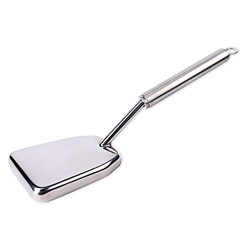 Schramm Flacher Fleischklopfer Edelstahl 18/10 Fleisch Klopfer Schnitzelklopfer Fleischhammer Fleischplattierer