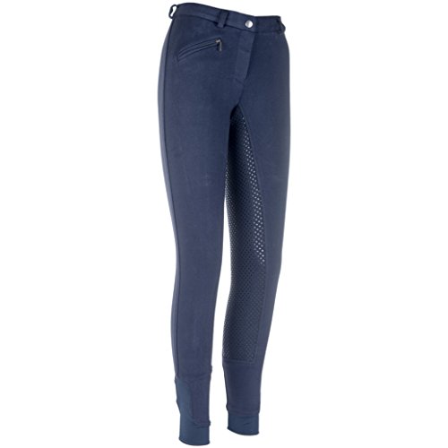 HKM by Reiterladen24 Damen Reithose Silikon Vollbesatz Basicline Dunkelblau 38