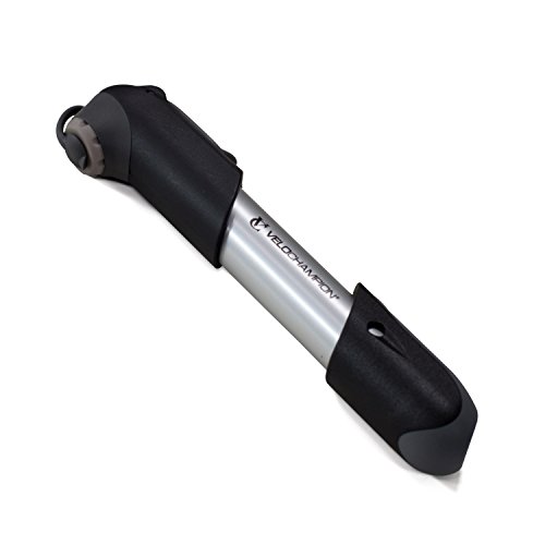 VeloChampion Legierung 7 Kleine Fahrradpumpe – Passt auf Presta & Schrader (Zweiseitige Valve) mit 100 PSI / 6.9 bar Maxer Druck– Tragbar, Kompakt, Langlebig, Schnell Und Einfach Zu Bedienen