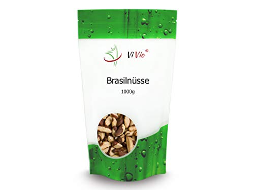 Paranüsse 1 kg - Brasilnüsse 1000 g - Vegan - Paranusskerne/Nüsse ohne Bruch - Rohkost-Qualität - unbehandelt - naturbelassen -reich an Selen - ohne Aflatoxin - 1 kg Großpackung - Bolivien