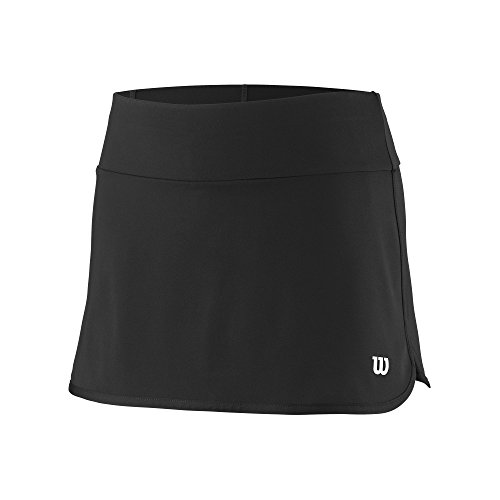 Wilson Mädchen Tennis-Rock, G Team 11'' Skirt, Polyester/Elasthan, Schwarz, Größe: M, WRA766902