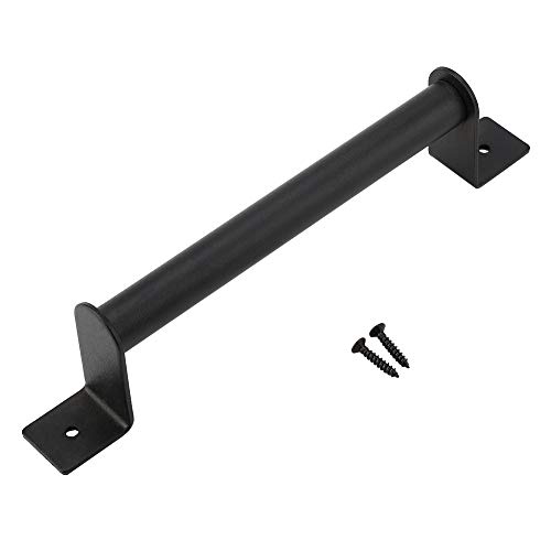 Schwarzes Hochleistungs Scheunentürgriff Ziehset Kohlenstoffstahl Scheunentor Hardware mit Schrauben zum Schieben des Scheunentorschranks