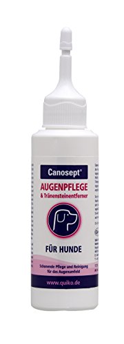 Canosept Augenpflege für Hunde / Pflege- und Reinigungsmittel für den Bereich ums Auge & Tränensteinentferner / 1 x 120 ml