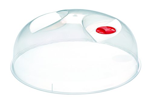 Heidrun 1911 Mikrowellen-Abdeckhaube, Durchmesser 30 cm, Kunststoff, transparent, 30 x 30 x 10 cm